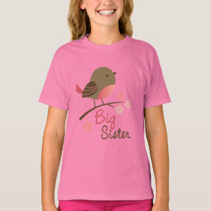姉のモダンな鳥 Tシャツ