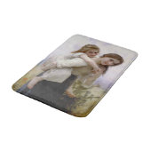 姉の与え妹ピギーバック バスマット (アングル)