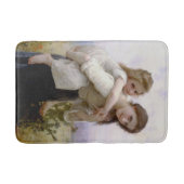 姉の与え妹ピギーバック バスマット (正面)