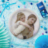 姉の与え妹ピギーバック ペーパープレート (パーティー)