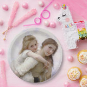 姉の与え妹ピギーバック ペーパープレート (パーティー)