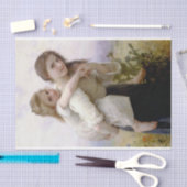 姉の与え妹ピギーバック 薄葉紙 (クラフト)