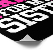 姉の乳がん啓発のためピンクを着る ポスター (角)