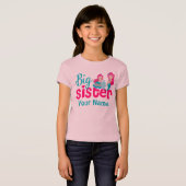 姉の人魚のパーソナライズなワイシャツ Tシャツ (正面フル)