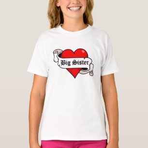 姉の入れ墨のハート Tシャツ