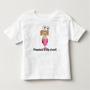 姉の女の子のてんとう虫のひだのTシャツに促進される トドラーTシャツ
