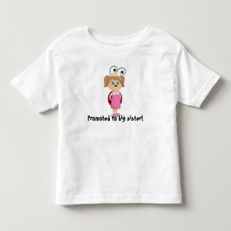 姉の女の子のてんとう虫のひだのTシャツに促進される トドラーTシャツ