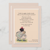 姉の妹の招待状 招待状 (正面/裏面)