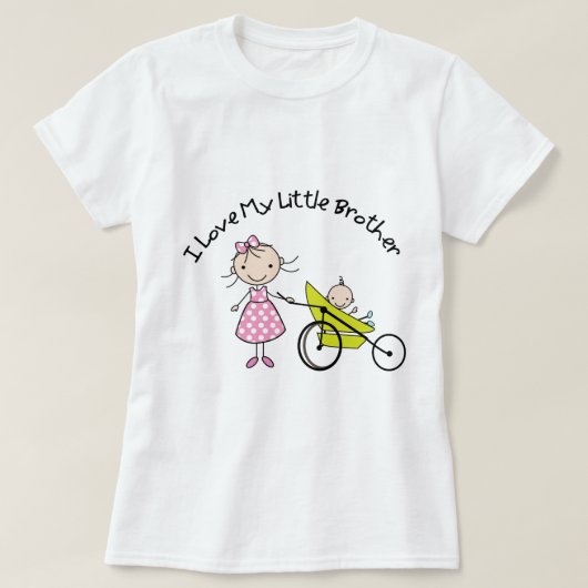 姉の小さいベビーの兄弟 Tシャツ (デザイン正面)