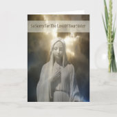 姉の死のお悔やみカード カード (正面)