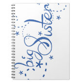 姉の渦巻のデザイン ノートブック (正面)