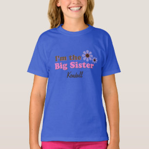 姉の花モダンTパーソナライズされたシャツ Tシャツ