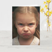 姉の誕生日いたずらユーモアカード カード (黄色い花)