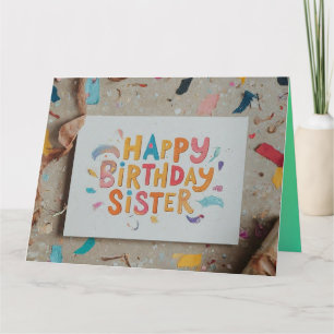 姉の誕生日に特別なメッセージを カード
