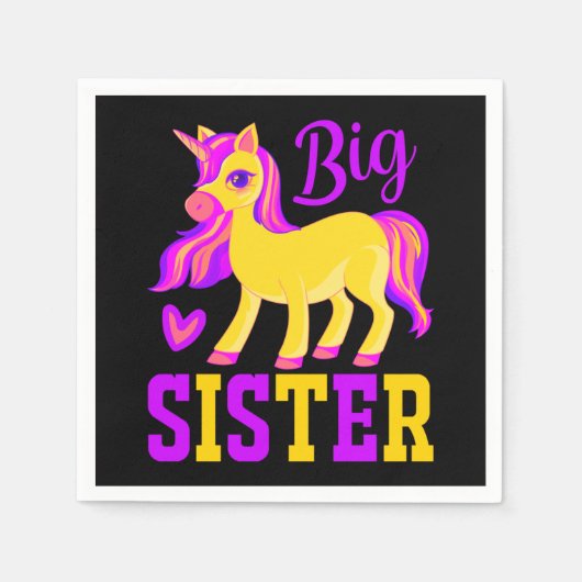姉の魔法のユニコーン スタンダードカクテルナプキン (正面)
