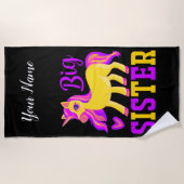 姉の魔法のユニコーン ビーチタオル (正面)