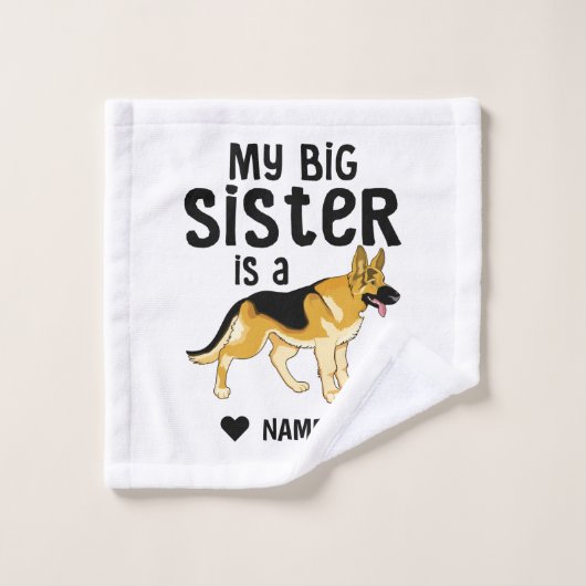 姉はドイツの羊飼いだ バスタオルセット (ウォッシュタオル)