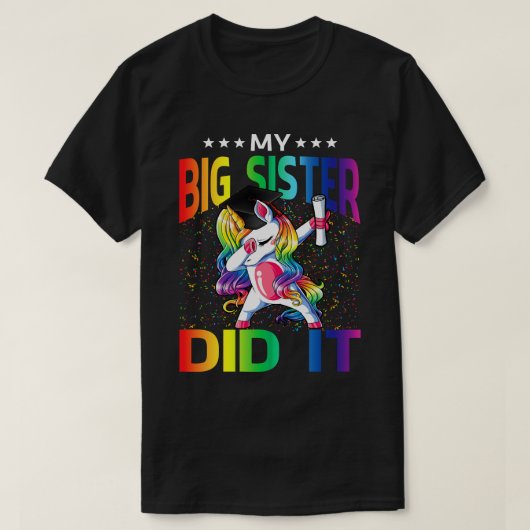 姉は卒業ユニコーンを卒業した Tシャツ (デザイン正面)