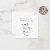 姉は叔母に昇進し、妊娠を明らかにする ノートカード (正面/裏面インサイチュ)