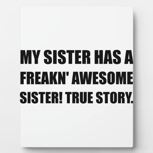 姉は姉素晴らしをもつ フォトプラーク (正面)