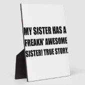 姉は姉素晴らしをもつ フォトプラーク (側面)