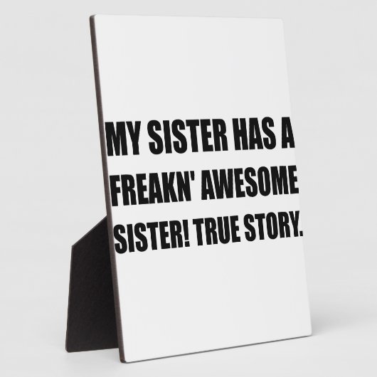 姉は姉素晴らしをもつ フォトプラーク (側面)