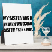 姉は姉素晴らしをもつ フォトプラーク (側面)