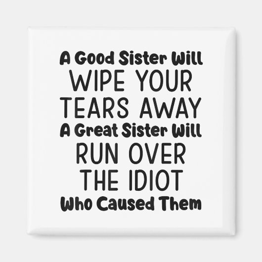 姉は涙を拭遠くにく素晴らし マグネット (正面)