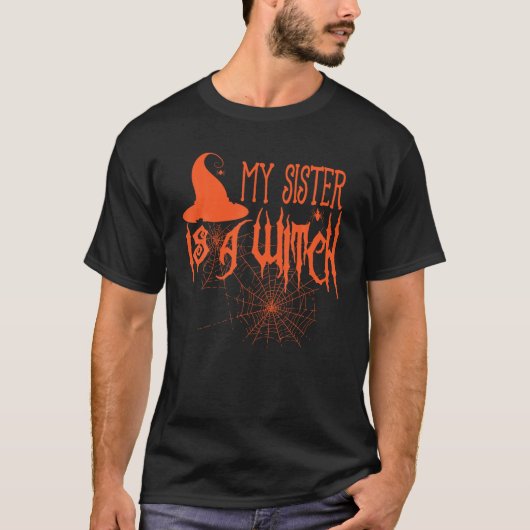 姉は魔女の変なハロウィーンTシャツ Tシャツ (正面)