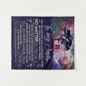 姉へのプレゼント ラブギフト 誕生日プレゼント タペストリー (正面(横))