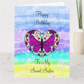 姉への大ハッピーバースデー | カラーリングページ カード (正面)