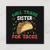 姉をタコスと交換 五月五日パーティ スクエア名刺 (正面)