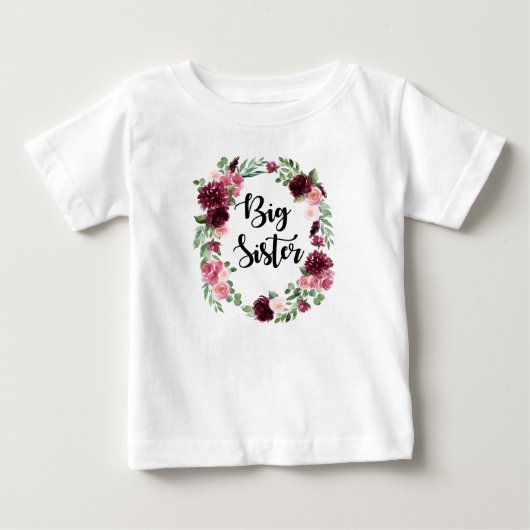 姉上のブルゴーニュフローラ ベビーTシャツ (正面)