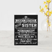 姉上の兄貴には幸運な贈り物だ カード (黄色い花)