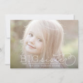 姉兄弟姉妹写真妊娠の告知 案内状 (正面)