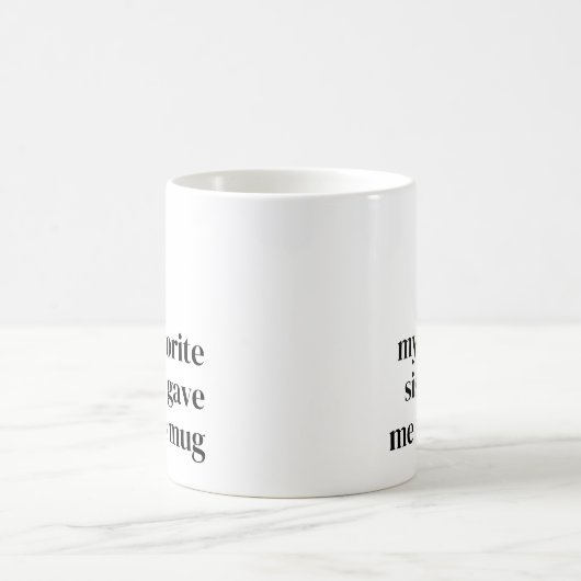 姉妹おもしろいお気に入りのトレンディーの姪の贈りユニーク物 コーヒーマグカップ (中央)