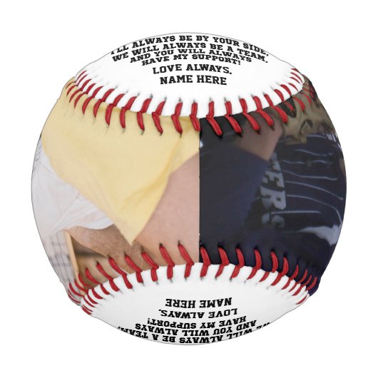 姉妹か兄最高の弟から弟へ写真 野球ボール (正面)