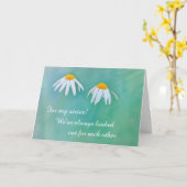 姉妹がん支援デイジー カード (黄色い花)