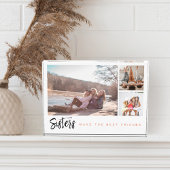 姉妹が友最高の人を三つの写真コラージュ フォトブロック