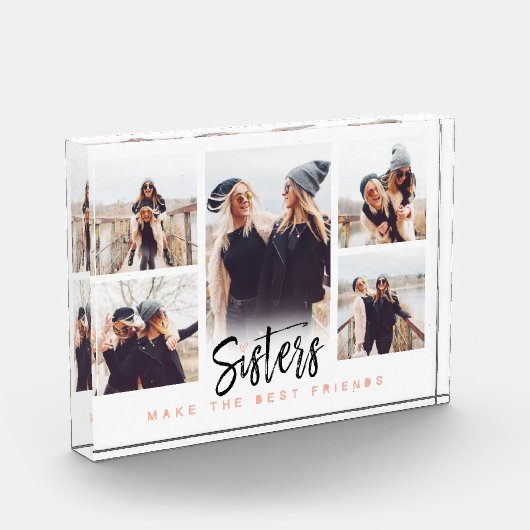 姉妹が友最高の人を写真白番 フォトブロック (左)