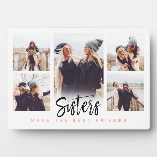 姉妹が友最高の人を写真白番 フォトプラーク (正面)