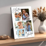 姉妹が友最高の達の写真コラージュ フォトプラーク<br><div class="desc">Sisters Make 最高の The Friends photo collage keepsakeは5枚の写真を備え、タイポグラフィの台本に「Sisters make the最高の friends」とトレンディーのレタリングと名前と年。姉妹パーソナライズされたに最適な贈り物</div>