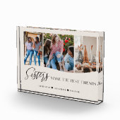 姉妹が友達を作最高のる写真記念クリーム フォトブロック (右)