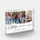 姉妹が友達を作最高のる3写真記念 フォトブロック (左)