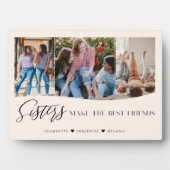 姉妹が友達を作最高のる3写真記念 フォトプラーク (正面)
