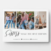 姉妹が友達を作最高のる3写真記念 フォトプラーク (正面)