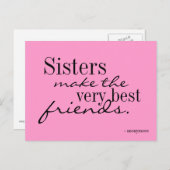姉妹が友達を最高の作る – はがき (正面/裏面)