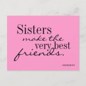姉妹が友達を最高の作る – はがき (正面)
