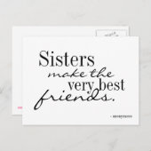 姉妹が友達を最高の作る – はがき (正面/裏面)