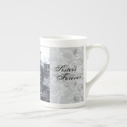 姉妹が成長大切する ボーンチャイナマグカップ (右)